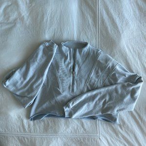 Bo and Tee half zip cropped sweatshirt